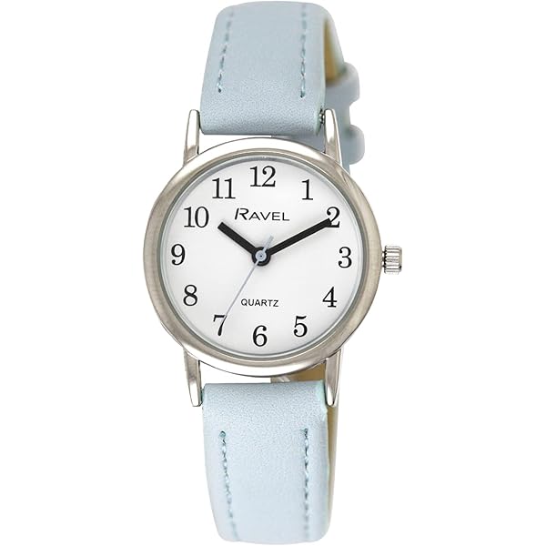 Ravel &ndash; Orologio Da Donna Tradizionale Con Quadrante Numerico Bianco Su Cinturino Espandibile &ndash; Color Oro