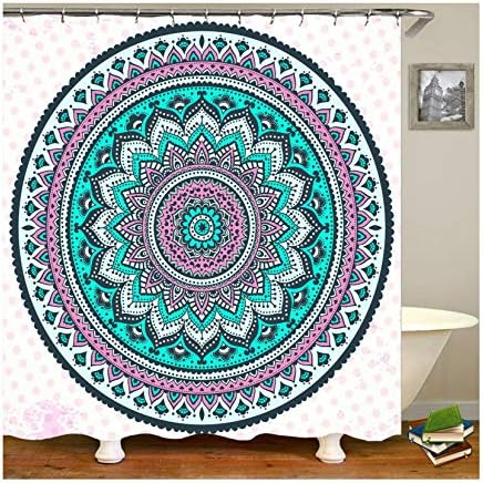 Blisfille Shower Curtain Suction Clips Flower Shower Curtain Colorcolorful Shower Curtains 165X180Cm