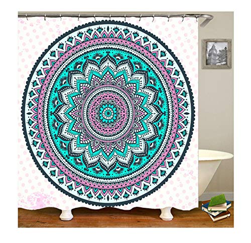 Blisfille Shower Curtain Suction Clips Flower Shower Curtain Colorcolorful Shower Curtains 165X180Cm