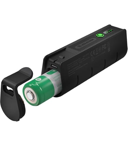 Ledlenser H7R Work Robust Headlamp LED Rechargeable with Lithium Battery, Waterproof IP67, 1000 Lumens, High CRI, Focusable, Continuously Dimmable, Lighting Range 250 m with Helmet Clips