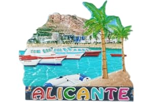 WEDARE MAGNET SOUVENIR 3D Alicante Espagne Réfrigérateur Réfrigérateur Aimant Touristique Souvenirs À La Main Magnétique Autocollants Maison Cuisine Décoration Voyage Cadeau