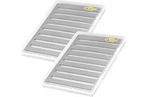 SF Collection Fly Boxes A5 Large Capacity Fly Fishing Box Clear Lid Slit Foam Flies Box 2PCS