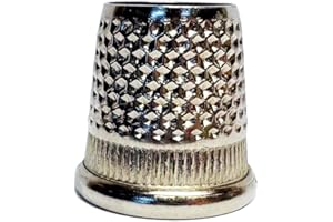 C.S. OSBORNE Gran base de los Sastres – latón niquelado – tamaño 12 dedal – de Composición abierta (17 mm)