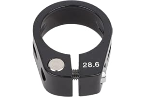 KIMISS Abrazadera para Tubería de Bicicleta, Universal Durable 28.6Mm Aleación de Aluminio Abrazadera para Bicicleta Tipo de Perno Escape hacia Abajo Banda en V 20 BMX Asiento Cansucc