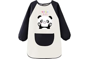 MESU Kids Art Smocks Long Sleeve Apron Waterproof Artist Painting Children Apron