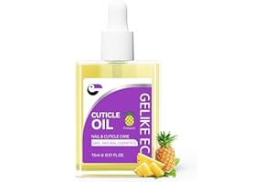 Nail Cuticle Oil for Dry Skin - Gelike EC Easy and Quick Absorb Cuticles Care Treatment - Natural Pineapple Smells for Moisturize and Repair Damaged Thin Nails