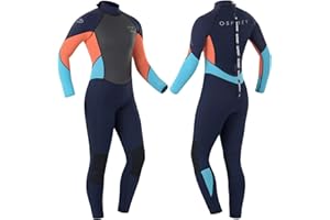 Osprey Womens Full Length 3mm Summer Wetsuit, Adult Neoprene Surfing Diving Wetsuit, Zero, Coral