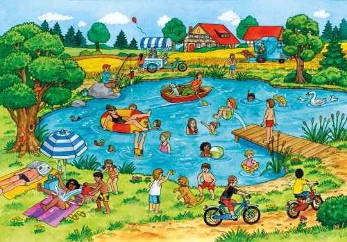 Imagen principal de Ravensburger 09174 El lago - Puzzle (2 modelos de 20 piezas)