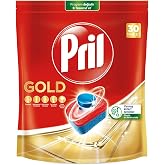 Pril Gold Yanmış Kirler i&ccedil;in 30 Tablet Bulaşık Makinesi Deterjanı 1 x 30 tablet