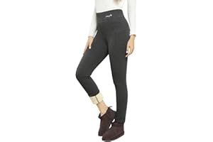 PASUDA Legging Polaire Femme Chaud Hiver Pantalon Collant Thermique Leggings Taille Haute Extensible Slim Côtelé Épais Casual Tights Pantalon Sport Running d'hiver