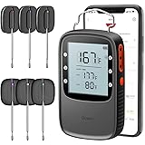 Govee Bluetooth Grillthermometer mit LCD-Display, Wasserdicht Grillthermometer Digital BBQ Fleischthermometer, Küchenthermome