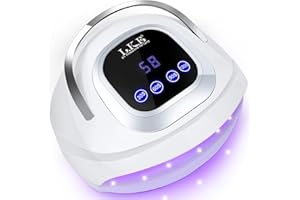LKE 268W UV Lampe für Gelnägel, UV Lampe Nägel mit 4 Timer, LCD Display, Smart Sensor,Premium UV Lampe für Alle UV Gel Nagell