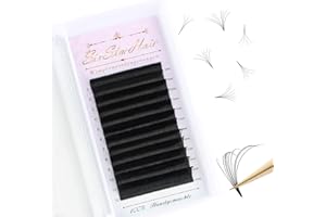 SIXSTARHAIR Extensión de Pestañas Suave DD-0.07 Mix 8-15mm Volumen Ruso Pestañas Postizas Individuales Negras Pestañas Pelo a Pelo 2D a 20D Easy Fan Naturales Profesional Eyelashs