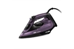 Braun TexStyle 9 SI9661VI żelazko parowe z technologią FreeGlide 3D, żelazko pionowe, funkcja zapobiegająca kapaniu, zbiornik 330 ml, 260 g/min, 3200 W, fioletowy