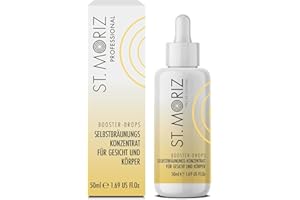 ST. MORIZ Professional Clear Face Tanning Drops - Anwendung in Kombination mit der gewohnten Feuchtigkeitspflege, um die Bräune aufzubauen - dermatologisch getestet, ohne Tierversuche – 50ml