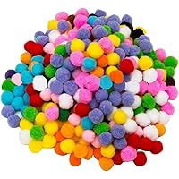 1000 Pieces 10mm Pom Poms Cheerleading Balls for Crafts Making,Hobby Supplies and DIY Creative Crafts Decorations,Assorted Mi