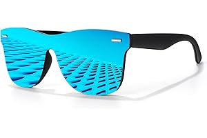 LINVO Gafas de Sol Polarizadas Hombre Mujer Moda Sombras Planas Pieza Conducir Pescar Protección UV