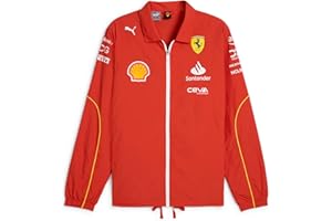 PUMA Giacca da allenatore della squadra Scuderia Ferrari 2024 Uomo Rosso Bruciato