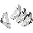 Gilberts Food Service Tablecloth Clips-Pack of 4 JS913860, Stainless Steel, Multi