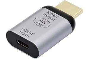 CERRXIAN USB C to HDMI Adapter，4K@60Hz USB Type C Female to HDMI Male Converter,MACApple Devices Are Not Supported