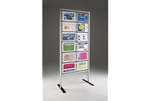 TECNOSTYL Espositore autoportante porta comunicazioni/avvisi/locandine/annunci in acrilico formato A4 (12)