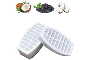 AMOYERIC 4 Fontaine à Eau pour Chat pour 2L, Remplacement fontaines, filtres à Charbon Actif gardant l'eau Claire et savoureuse pour Les Chats et Les Chiens