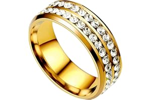 ACWERT Boys Mood Rings for Ages 8~12 Fiber Iron Stainless Steel Three-Color Ring Titanium Rings Couple jewellery Kids Fidget Anxiety Rings Gift