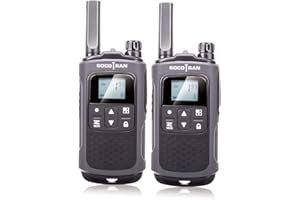 SOCOTRAN Walkie Talkies Rechargeable Long Range Walkie Talkie PMR446 Professional Two Way Radio 8CH VOX Walky Talky Portable Ham Radio for Kids and Adults 2 Pack with USB Charger & Battery