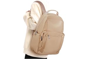 winspansy Leggero Zaino da Viaggio per Donna Uomo,Comoda Borsa Zaino da Viaggio Aerea,Zaino Impermeabile Palestra Portatile Antifurto,Zaino Travel Viaggio Casual College Daypack Backpack Kaki