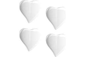 METROX Serce nawilżacz powietrza 4-częściowy zestaw z białej ceramiki do mocowania na kaloryferze, parownik wody, dyfuzor 1651