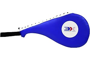 3X PROFESSIONAL CHOICE 3X Sports Taekwondo Double Kick Pads Target Boxing Taekwondo Karate Kickboxing Training TKD Kicking Pad Practice Kick Target Training Double Face Kick Foot Pad Martial Arts Equipment Sporting Goods