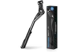WATSABRO Béquille de vélo universelle réglable en hauteur pour VTT, vélo de ville, vélo de route, etc. 18 mm Distance entre les trous de 18 mm et 24 à 29"