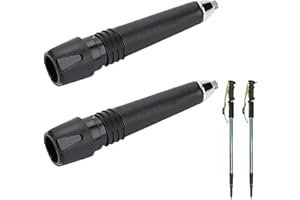 SEMINISMAR Punte per bastoncini da trekking,Tappi per Bastoncini da Trekking, Puntali in Gomma per Bastone di Appoggio,Punta Alpenstock in Acciaio,Tappini Ricambi per Bastoni da Neve Escursione Montagna