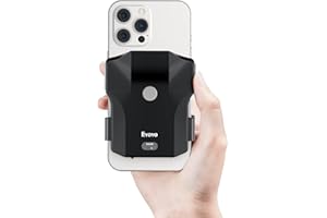 Eyoyo escáner de código de Barras Bluetooth 1D 2D QR Back Clip escáner de Mano 2.4G inalámbrico, 10 Horas de Trabajo y Recargable Lector de código de Barras con iPhone, Android, iOS