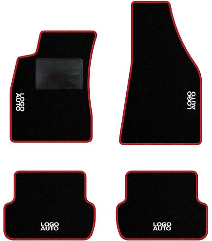 MOTOLUX Tappetini Anteriori In Velluto Per Audi A4 B6 (2000-2004) - Su Misura, Con Rinforzo E Gomma Antiscivolo - 2