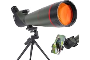 NEYLANG 25-75x100 Spektive für Zielschießen - HD Spektiv mit Stativ Tragetasche & Smartphone Halterung - BAK4 Spektive für Vogelbeobachtung Jagd Wildtierbeobachtung (MY-GN0041G)