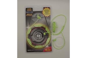 TROMPOS SPACE LUMINISCENTE Gerardo Montero y Javi De María Cuerda Luminscente para Trompo, Color Verde, Mediano (CLV01)