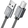deleyCON 5m USB 2.0 Câble Imprimante Scanner USB A vers B Fiche pour Laser Imprimante Scanner Printer MIDI Copieur Multifonction