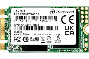 TRANSCEND NAND 3D Serial ATA III 430S M.2 512 GB, 2242, 42 mm, bezprzewodowy