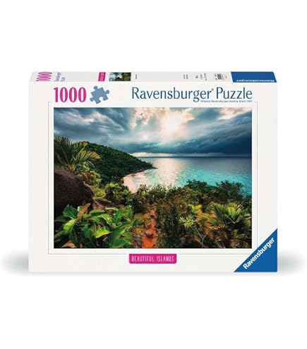 Ravensburger Puzzle 1000 Pezzi Seychelles | Paesaggio Tropicale, Collezione Beautiful Places, Dimensioni 70x50cm
