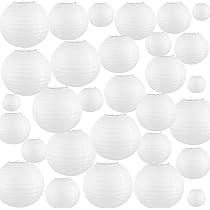 Fai da te appeso mongolfiera lanterne di carta riutilizzabili cinese giapponese festa lampade a sfera decor halloween natale matrimonio compleanno-arcobaleno arancione, 16 pollici (40 cm