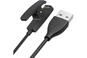 MohLythrix Charger Cable Compatible with Garmin Lily Lily 2, Forerunner 35 35J 230 235 630 645 Music 735XT, Approach S20 G10, Vivomove HR Watch USB Charging Cable GPS Smartwatch Accessories, 100cm
