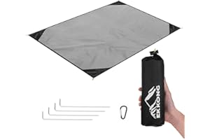 EKKONG Manta de Picnic Manta de Bolsillo Ultraligera Impermeable pequeña, Manta de Playa portátil, Manta de Camping, Almohadilla para Actividades al Aire Libre (200 * 200cm)