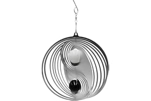 Kette´s Grillzubehör Windspiel Yin & Yang aus Edelstahl (Mit Kugeln)
