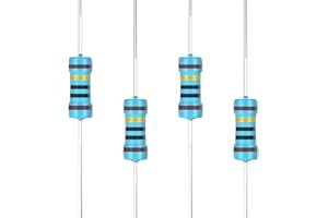 SCOOYUCK 100 Pièces 1/4W 1M Ω ohm résistance de film métallique 1% tolérance pour les projets de bricolage et les expériences