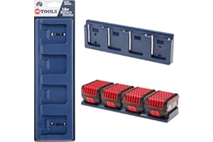 48 Tools - Supporto da parete per batterie Bosch da 18 V, montaggio facile, ideale per l’officina o per il furgone, produttore australiano