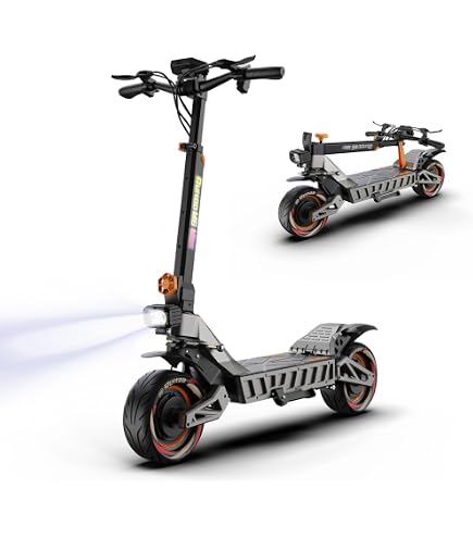 Trottinette électrique Adulte 2 Moteurs 60V 20.8Ah - Autonomie 60-70 Km, Pneus 11 Pouces, Pliable, Vitesse Réglable - 8