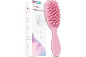 KORINTIN Scalp Massager Hair Growth, Long Handle Shampoo Brush with Soft Silicone Bristles for Wet Dry Oily Curly Straight Thick Thin Rough Long Short Natural Men Women Kids Pets Hair Care Tools