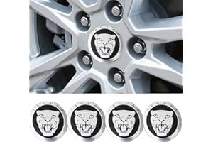 SFEG 4PC Set fit for Cat Center Wheel Hub Caps fit for S Type X Type XJR XF XJ XK 59MM (BLACK)