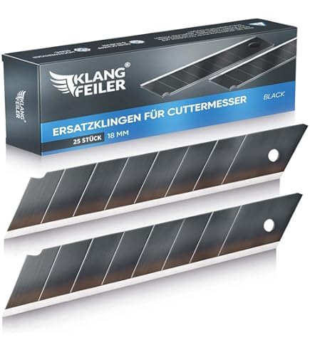 10 Lame Da 25mm Per Taglierini - Ricambio Per Cutter, Acciaio Affilato, Per Cartone, Plastica E Pelle - Foto 7